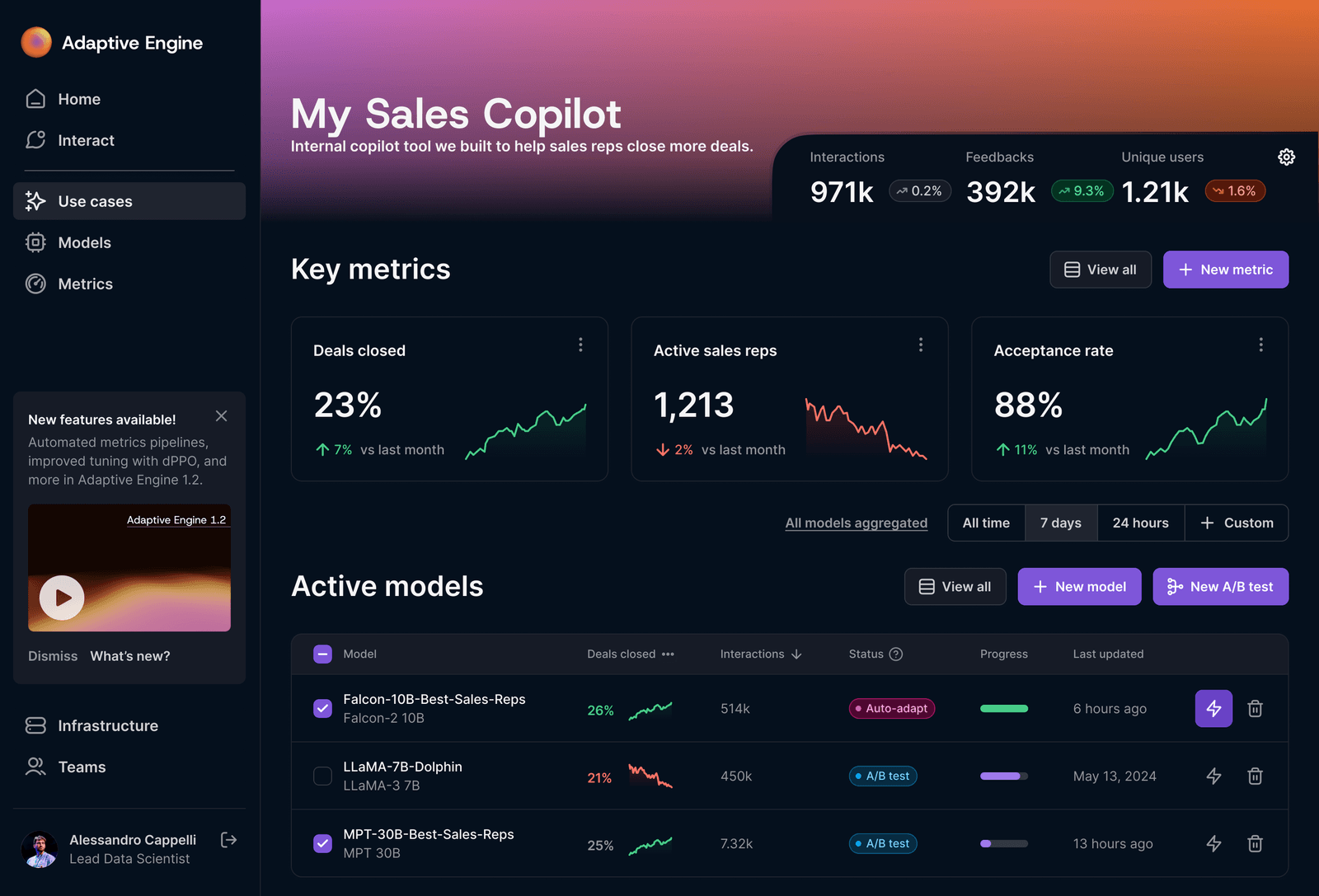 企业定制化AI公司 Adaptive ML完成2000万美元的种子轮融资 企业定制化AI公司 Adaptive ML完成2000万美元的种子轮融资