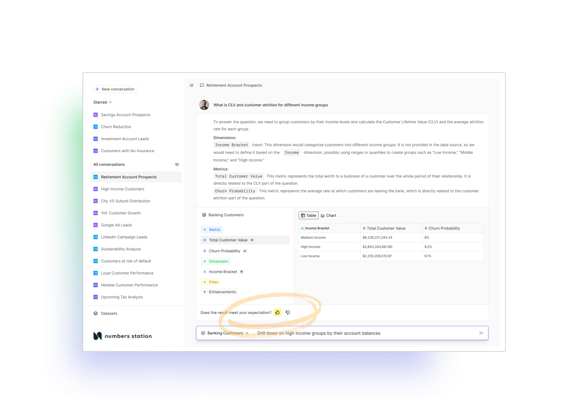 Numbers Station 让企业用户可以与他们的数据聊天 Numbers Station 让企业用户可以与他们的数据聊天