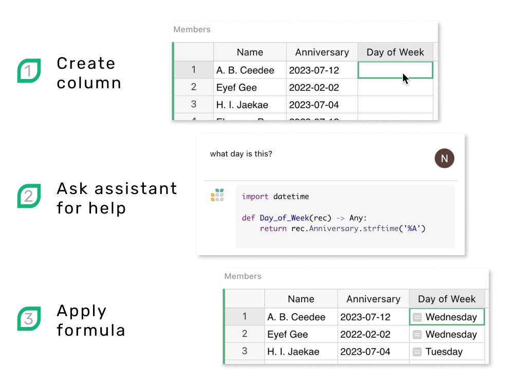 Grist自动化公式助手 简单易用的电子表格数据处理工具 Grist自动化公式助手 简单易用的电子表格数据处理工具