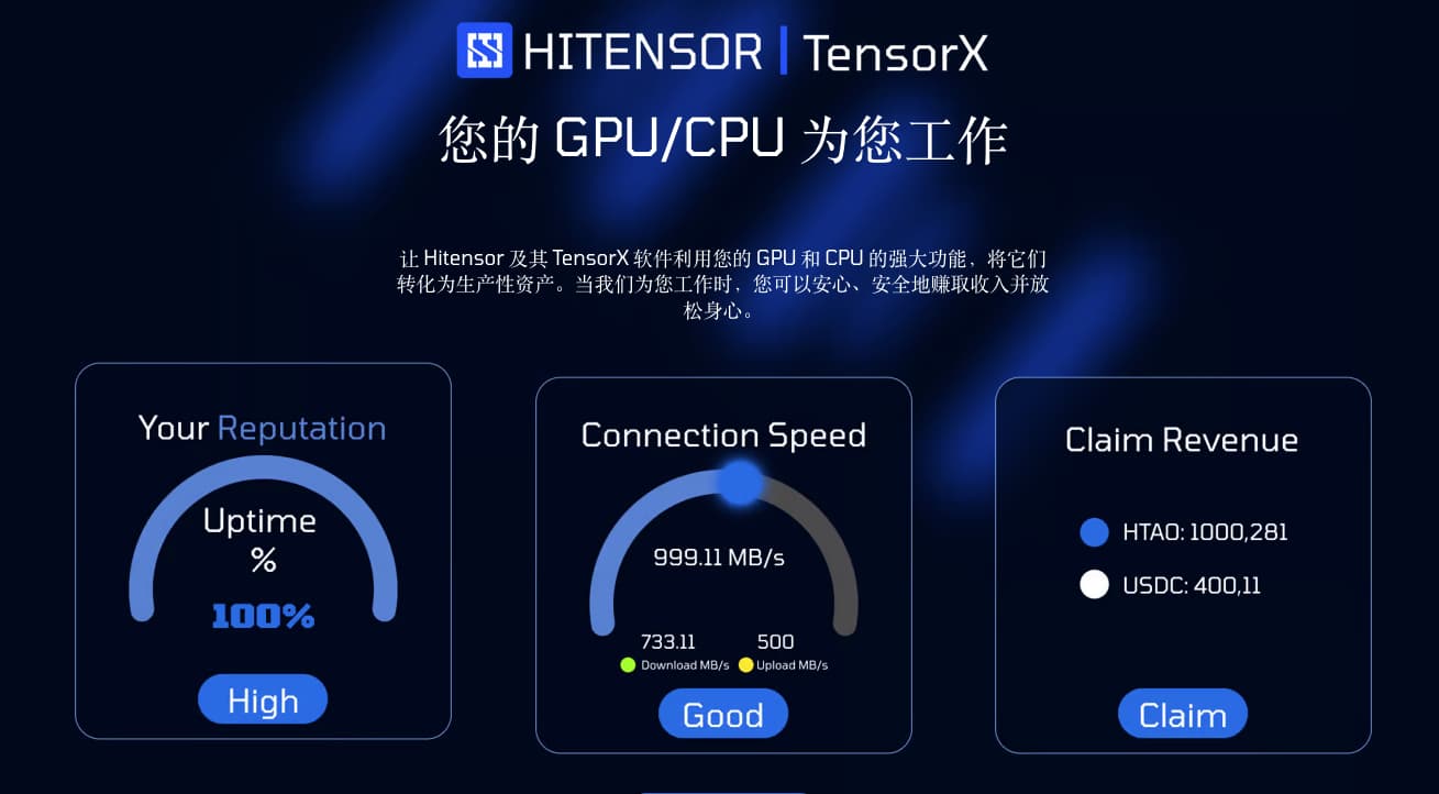 面向企业的大规模人工智能云解决方案 Hitensor 面向企业的大规模人工智能云解决方案 Hitensor